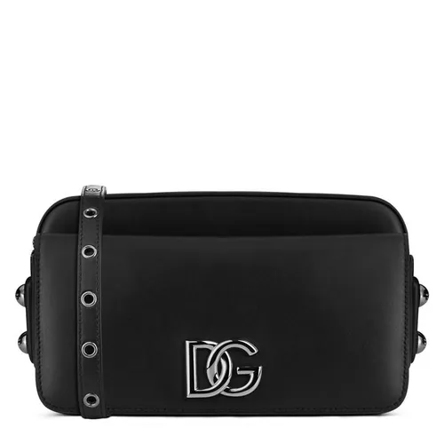 DOLCE AND GABBANA Leather Crossbody Bag - Black