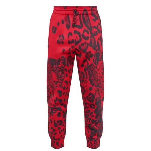 DOLCE AND GABBANA Leopard-Print Jogging Pants - Red