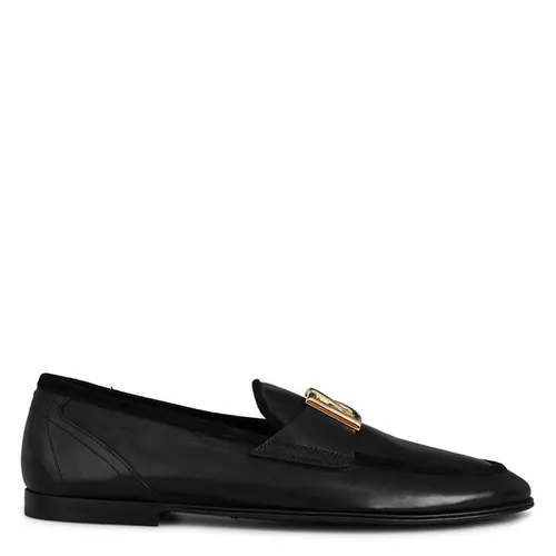 Dolce and Gabbana Logo Slippers - Black