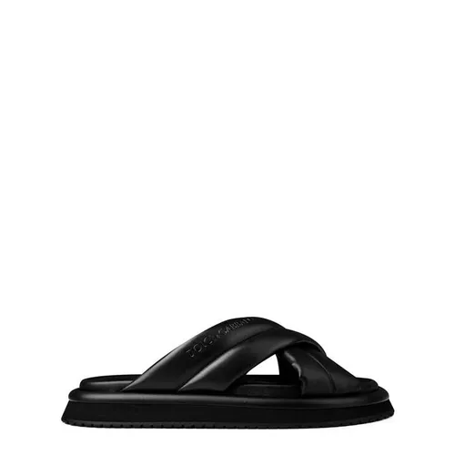Dolce and Gabbana Padded Slides - Black