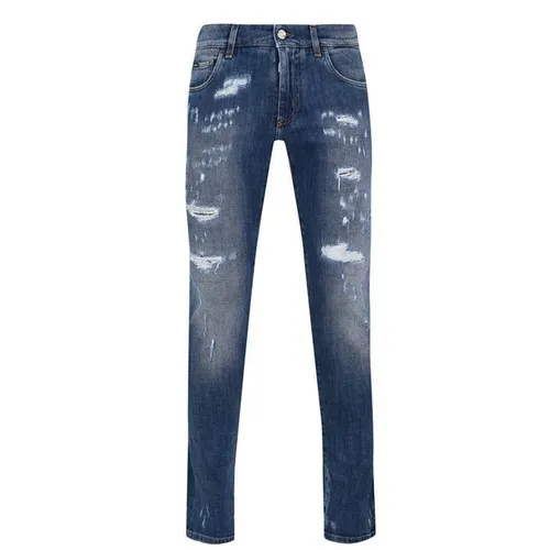 Dolce and Gabbana Skinny Dark Wash Jeans - Blue