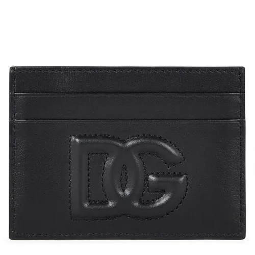 DOLCE AND GABBANA Stitch Logo Cardholder - Black