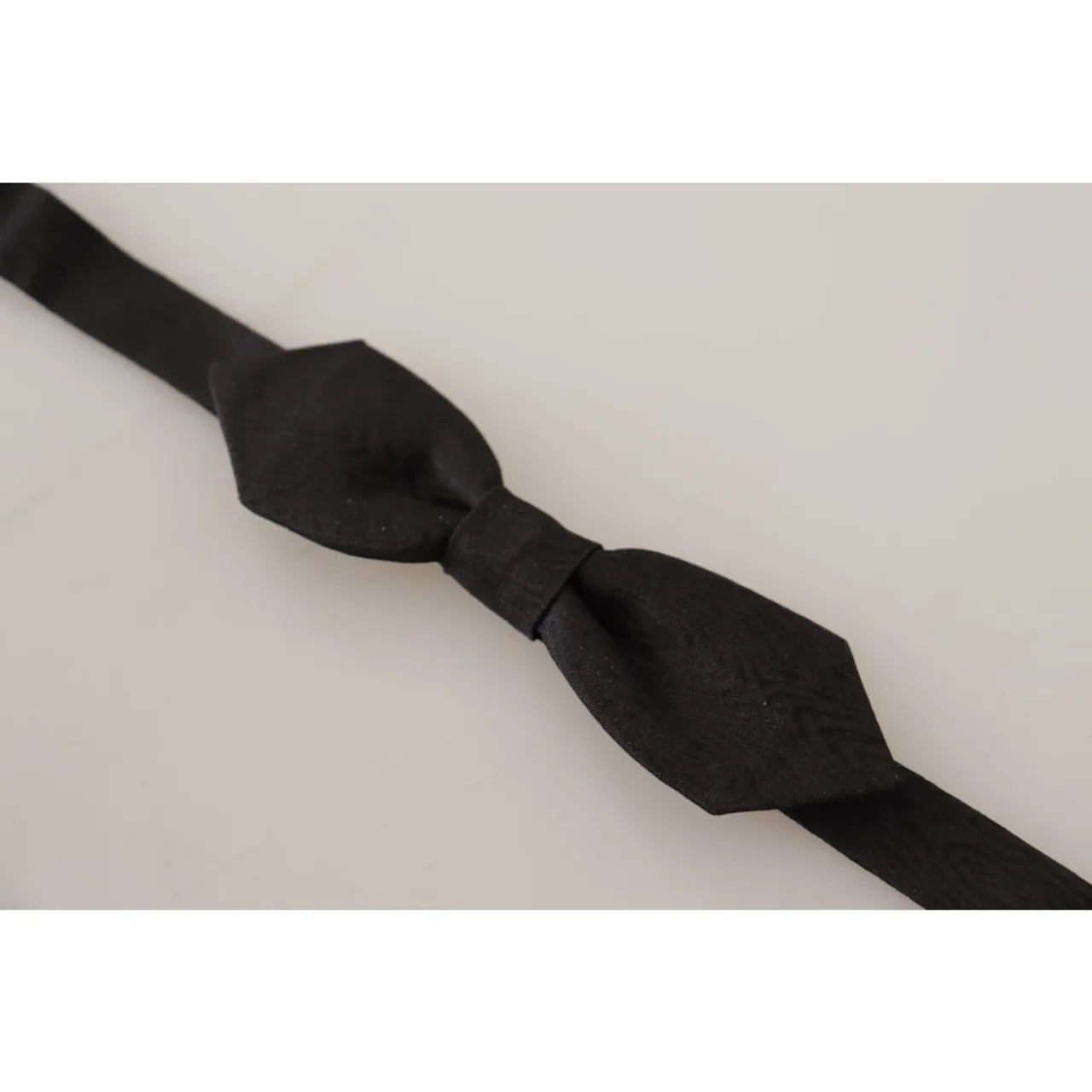 Dolce & Gabbana , Adjustable Silk Neck Papillon Tie ,Black male, Sizes: ONE
