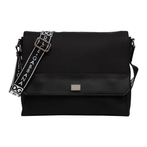 Dolce & Gabbana , Adjustable Strap Messenger Bag ,Black male, Sizes: ONE SIZE