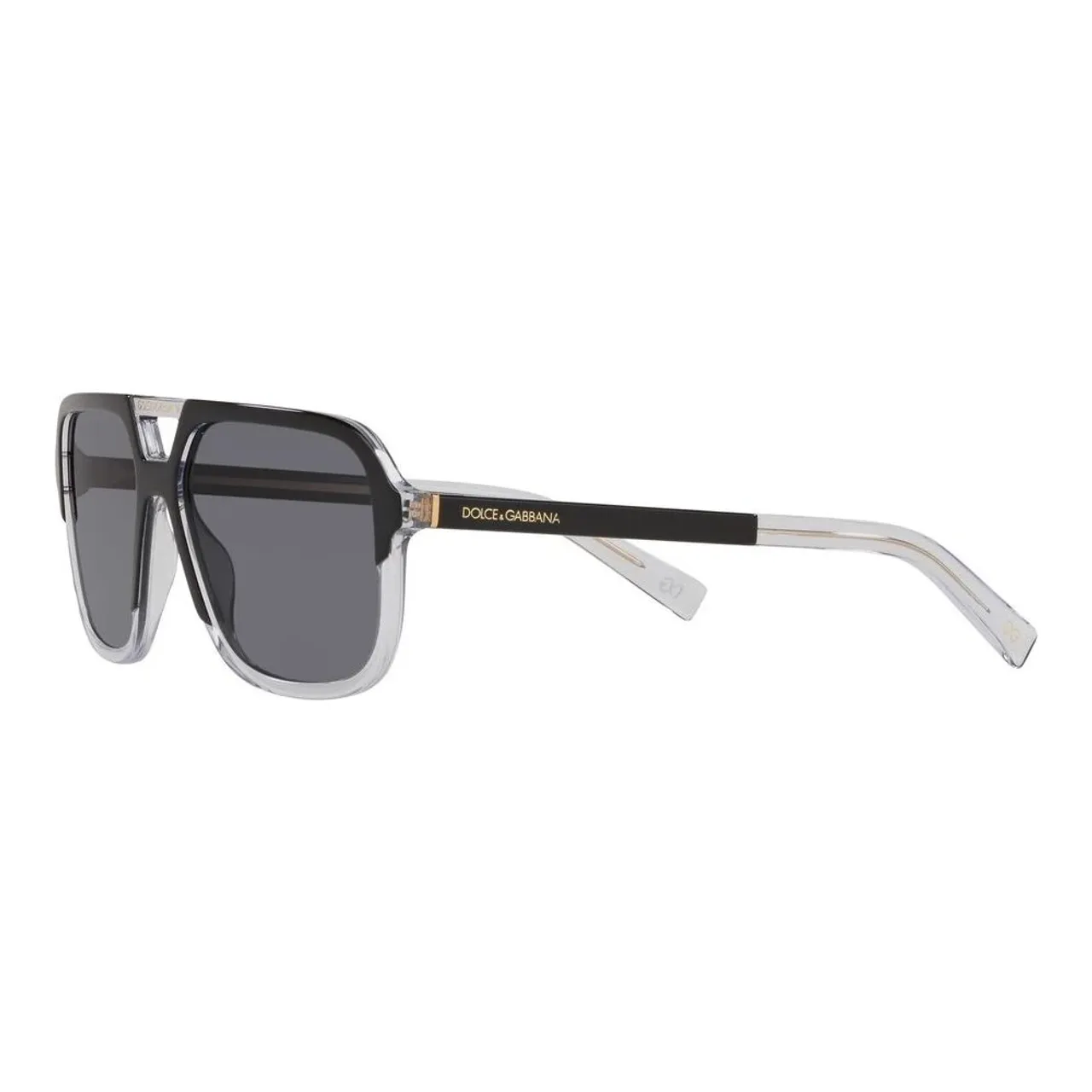 Dolce & Gabbana , Angel Sunglasses Black Crystal/Grey ,Black male, Sizes: