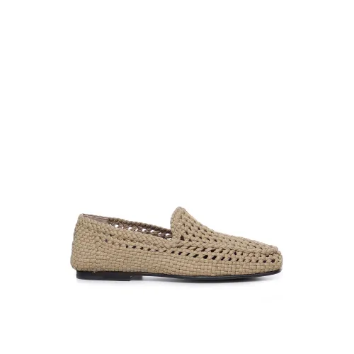 Dolce & Gabbana , Beige Crocheted Loafers for Men ,Beige male, Sizes: