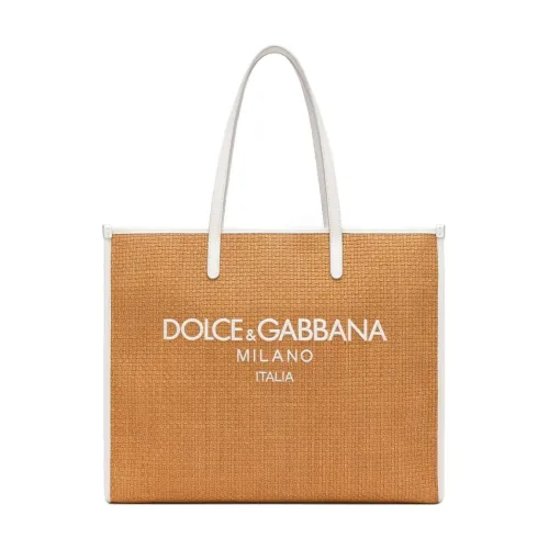 Dolce & Gabbana , Beige Milano Logo Concealed Fastening Bag ,Beige female, Sizes: ONE SIZE