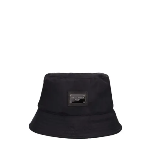 Dolce & Gabbana , Black Bucket Hat ,Black male, Sizes: