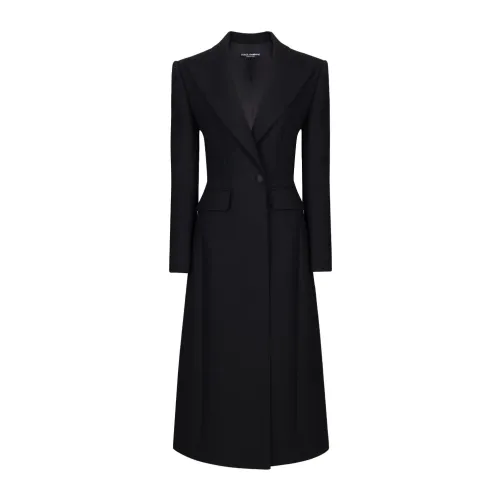 Dolce & Gabbana , Black Coats - Cappotto ,Black female, Sizes: