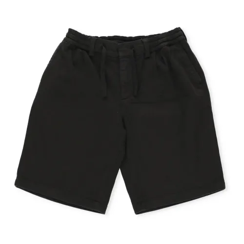 Dolce & Gabbana , Black Cotton Bermuda Shorts ,Black male, Sizes: