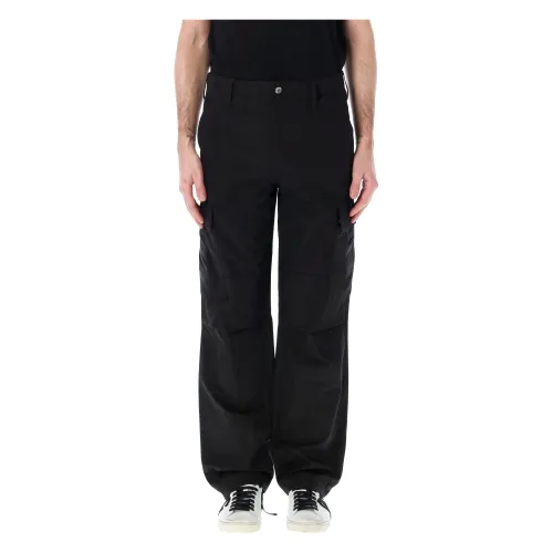 Dolce & Gabbana , Black Cotton Cargo Pants ,Black male, Sizes: