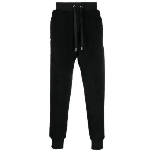 Dolce & Gabbana , Black Drawstring Tapered Trousers ,Black male, Sizes: