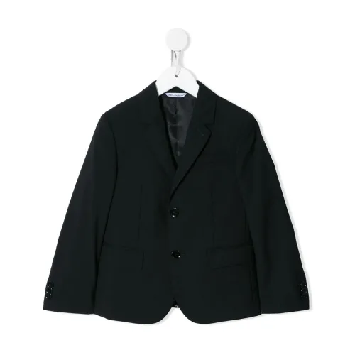 Dolce & Gabbana , Black Jackets for Boys Ss24 ,Black male, Sizes: