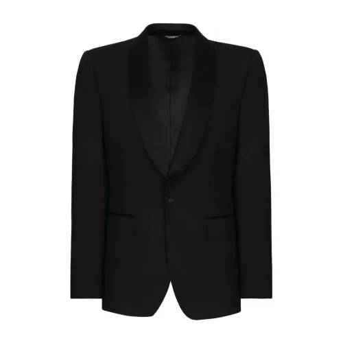 Dolce & Gabbana , Black Jackets - Giacca ,Black male, Sizes: