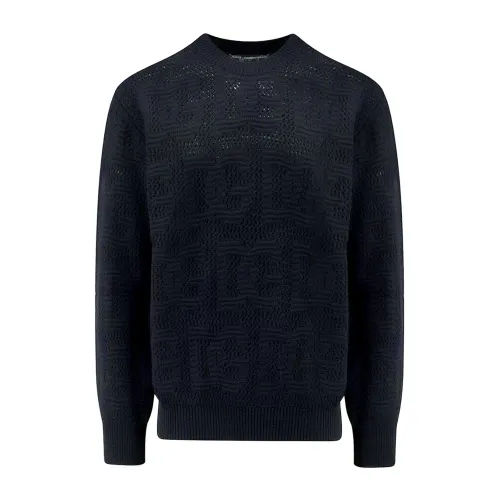 Dolce & Gabbana , Black Knitwear Sweater for Men ,Black male, Sizes: