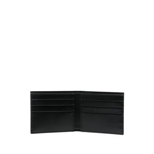 Dolce & Gabbana , Black Leather Billfold Wallet with Logo ,Black male, Sizes: ONE SIZE