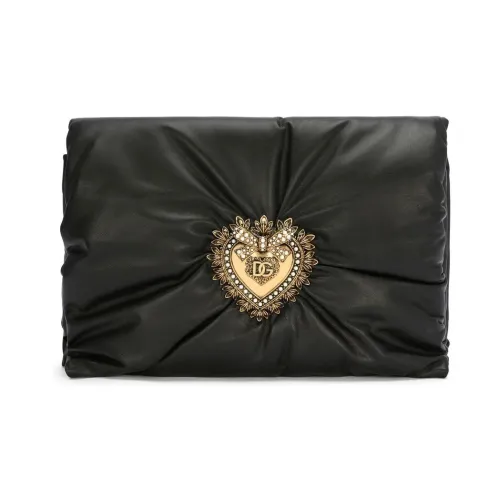 Dolce & Gabbana , Black Logo-Plaque Crossbody Bag ,Black female, Sizes: ONE SIZE