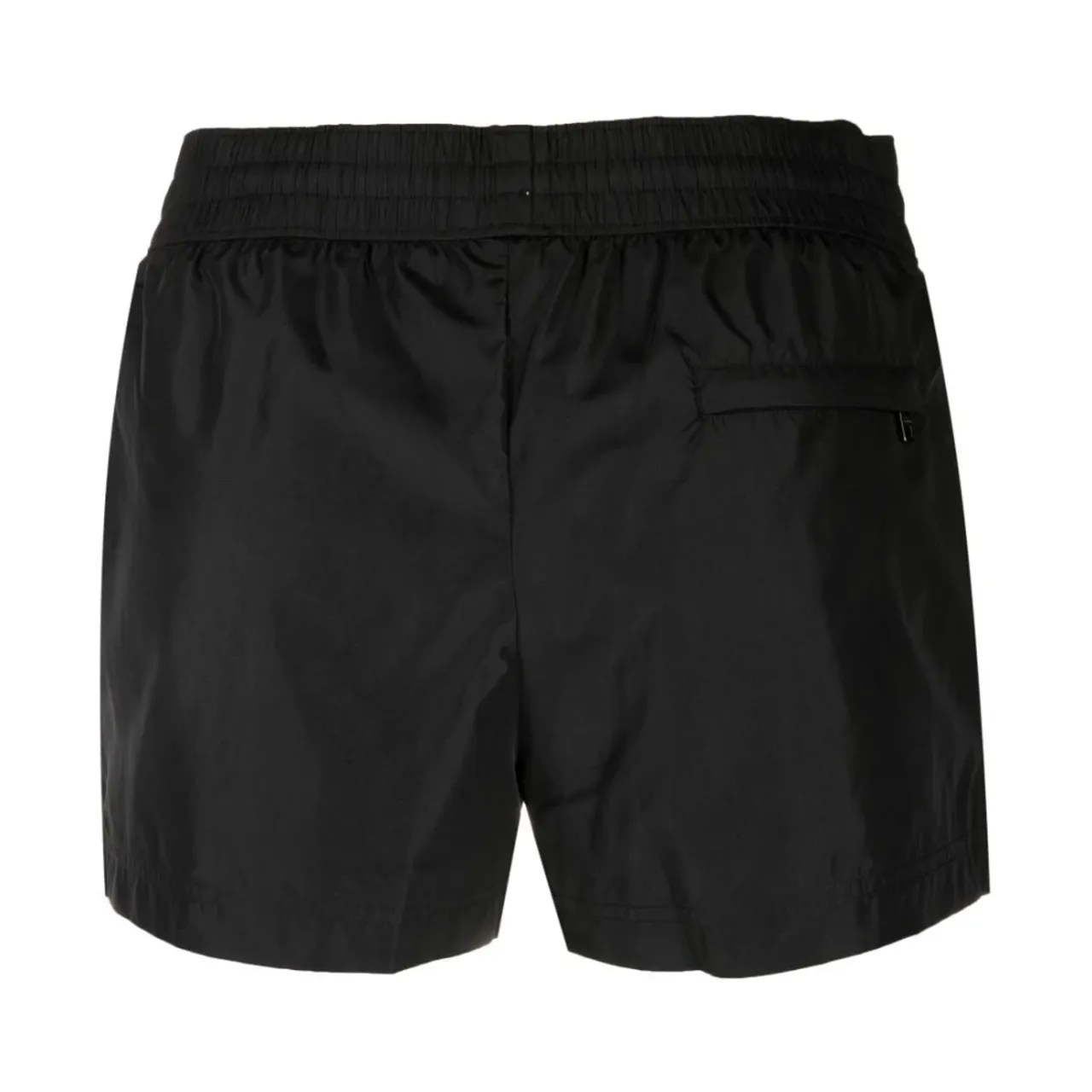Dolce & Gabbana , Black Logo-Plaque Swim Shorts ,Black male, Sizes: