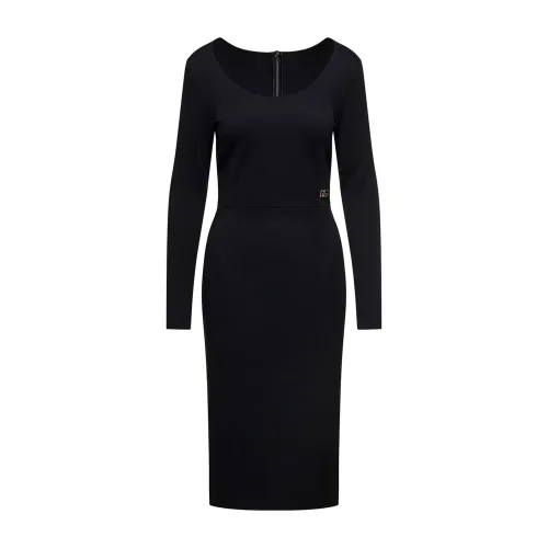 Dolce & Gabbana , Black Midi Dress - Versatile and Stylish ,Black female, Sizes: