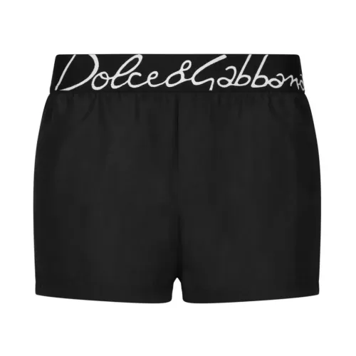 Dolce & Gabbana , Black Sea Clothing with Logo ,Black male, Sizes: