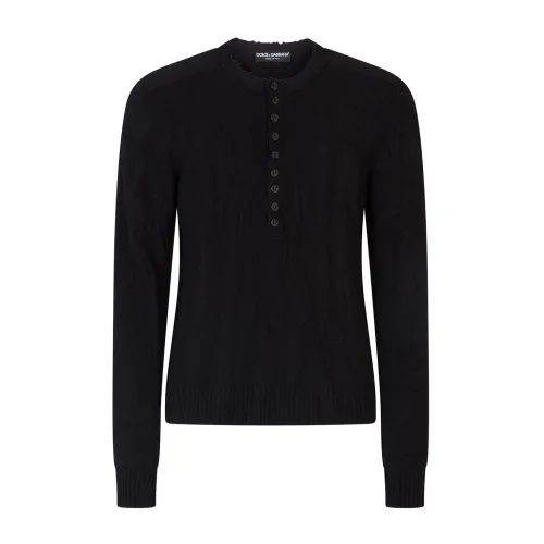 Dolce & Gabbana , Black Sweaters ,Black male, Sizes: