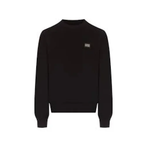 Dolce & Gabbana , Black Sweaters for Men ,Black male, Sizes: