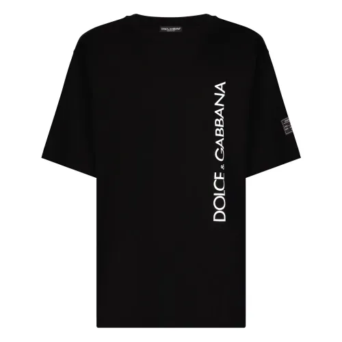 Dolce & Gabbana , Black T-shirts and Polos Collection ,Black male, Sizes: