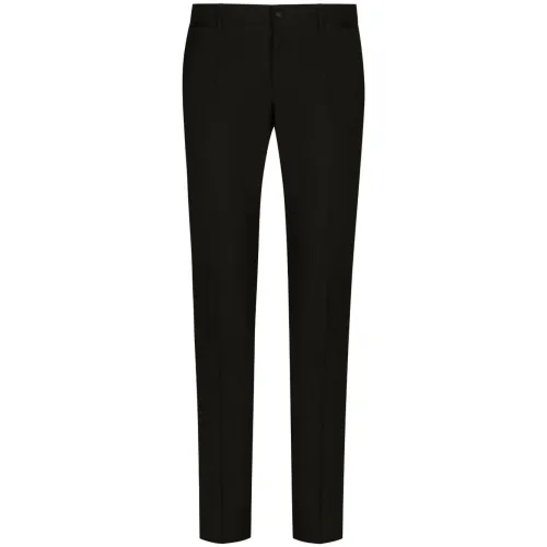Dolce & Gabbana , Black Trousers - Pantalone ,Black male, Sizes: