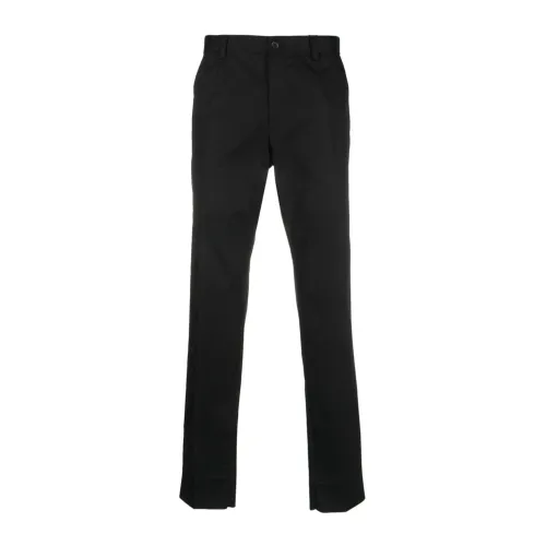 Dolce & Gabbana , Black Trousers with 3.5cm Heel ,Black male, Sizes: