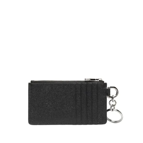 Dolce & Gabbana , Black Wallet with Card Slots and Zipper Compartment ,Black male, Sizes: ONE SIZE