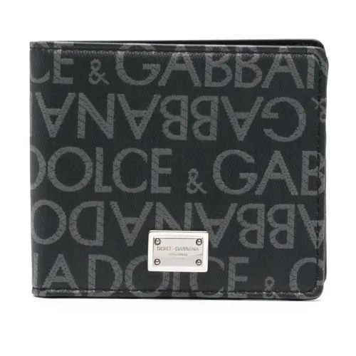 Dolce & Gabbana , Black Wallets for Men ,Black male, Sizes: ONE SIZE