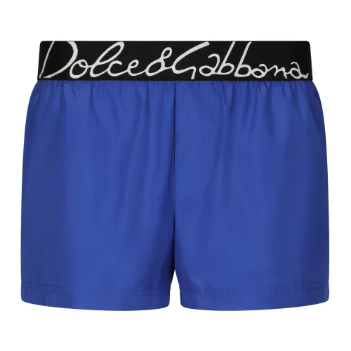 Dolce & Gabbana , Blue Sea Clothing with Logo ,Blue male, Sizes: