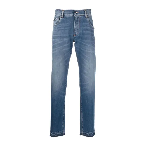 Dolce & Gabbana , Blue Slim-Fit Jeans for Men ,Blue male, Sizes: