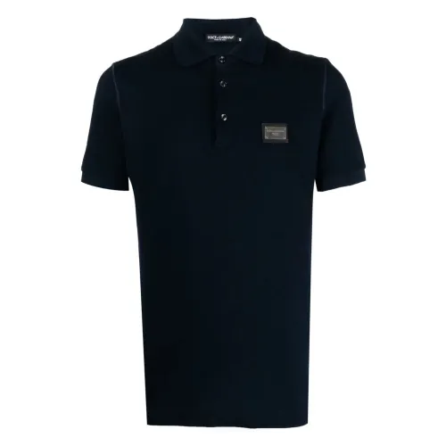 Dolce & Gabbana , Blue T-shirts and Polos ,Blue male, Sizes: