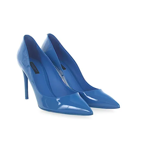 Dolce & Gabbana , Budapest-inspired Leather Pumps ,Blue female, Sizes: