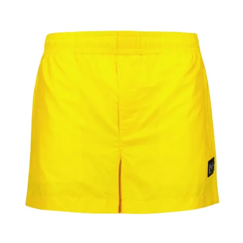 Dolce & Gabbana , Carretto Psychedelic Swim Shorts ,Yellow male, Sizes: