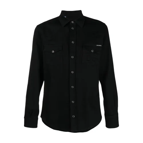 Dolce & Gabbana , Casual Shirt ,Black male, Sizes: