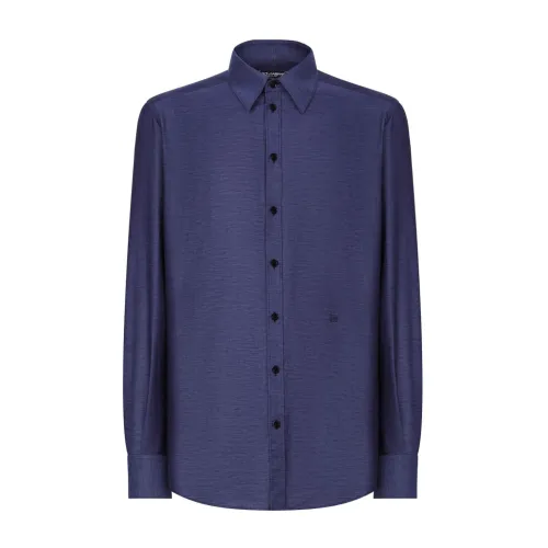 Dolce & Gabbana , Casual Shirts ,Blue male, Sizes: