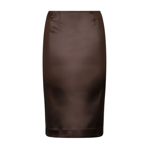 Dolce & Gabbana , Chesnutt Brown Pencil Skirt ,Brown female, Sizes: