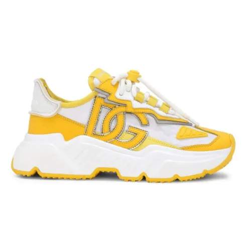 Dolce & Gabbana , Chunky Sneakers in Canary Yellow/White ,Yellow female, Sizes: