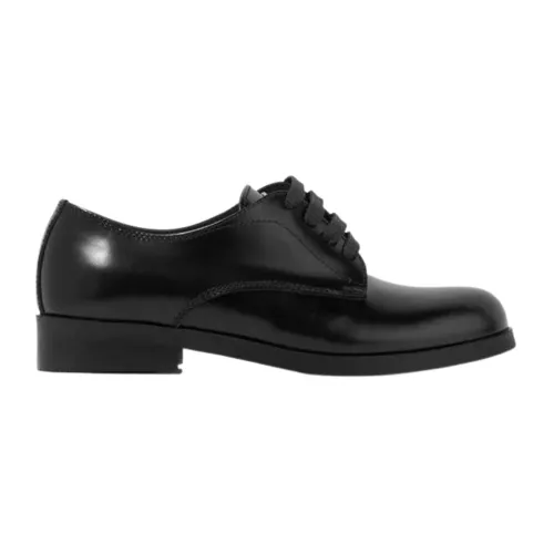 Dolce & Gabbana , Classic Kids Flat Shoes in Black Leather ,Black male, Sizes:
