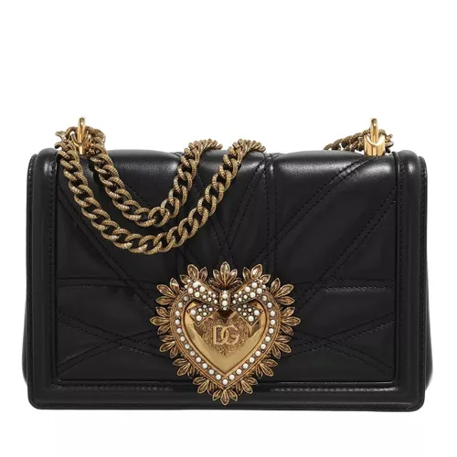 Dolce&Gabbana Crossbody Bags - Devotion Matelasse Quilted Shoulder Bag - black - Crossbody Bags for ladies