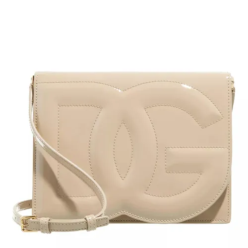 Dolce&Gabbana Crossbody Bags - Logo Shoulder Bag - beige - Crossbody Bags for ladies