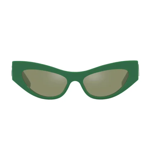 Dolce & Gabbana , CrossedLarge Sunglasses ,Green female, Sizes:
