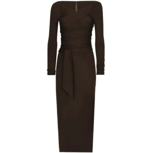 Dolce & Gabbana , Designer Dress for Women ,Brown female, Sizes: