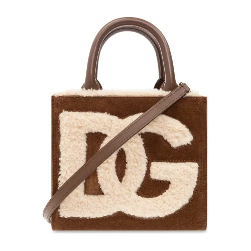 Dolce & Gabbana , DG Daily Mini shopper bag ,Brown female, Sizes: ONE SIZE