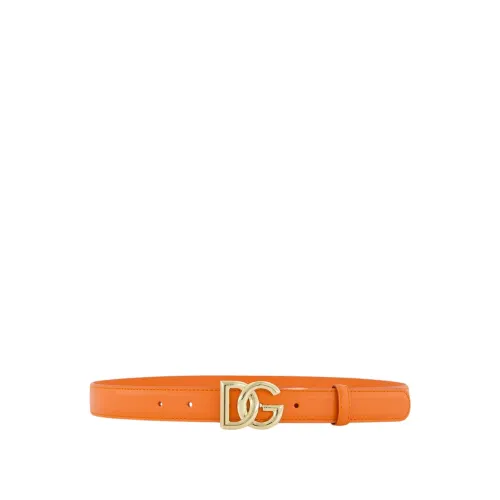 Dolce & Gabbana , DG Logo Belt ,Orange female, Sizes: