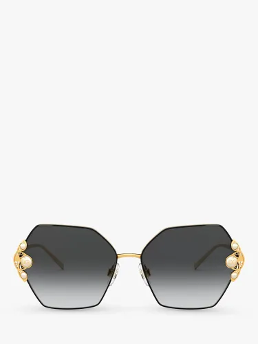Dolce & Gabbana DG2253H Women's Butterfly Sunglasses, Gold/Black Gradient - Gold/Black Gradient - Female
