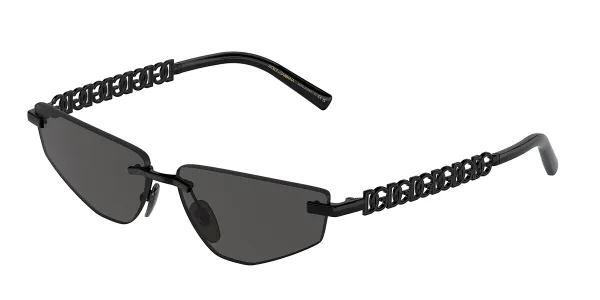 Dolce & Gabbana DG2301 01/87 Women's Sunglasses Black Size 58