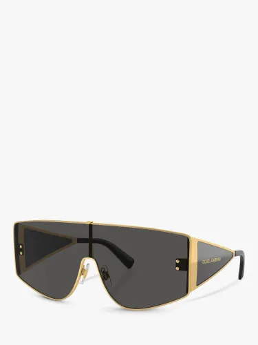 Dolce & Gabbana DG2305 Men's Irregular Sunglasses - Gold/Black - Male